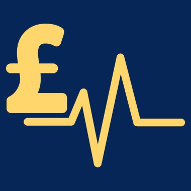 Lirası darbe düz vektör simgesi simgesi