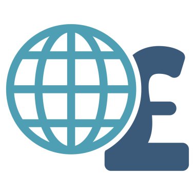 Küresel Lirası düz vektör simgesi simgesi finanse etmektedir.