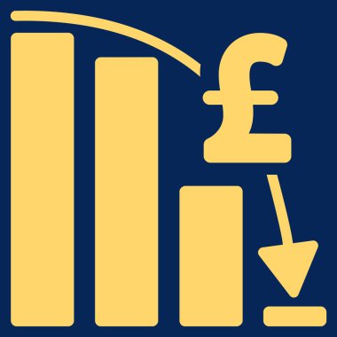 Lirası mali Epic Fail düz vektör simgesi simgesi