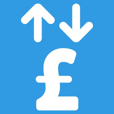 Lirası hareketleri düz vektör simgesi simgesi