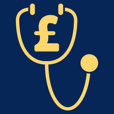 Lirası sağlık düz vektör simgesi simgesi