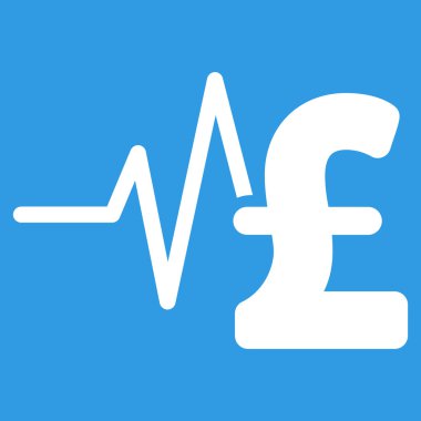 Lirası mali darbe düz vektör simgesi simgesi