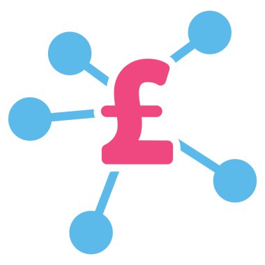 Lirası dağıtım düz vektör simgesi simgesi