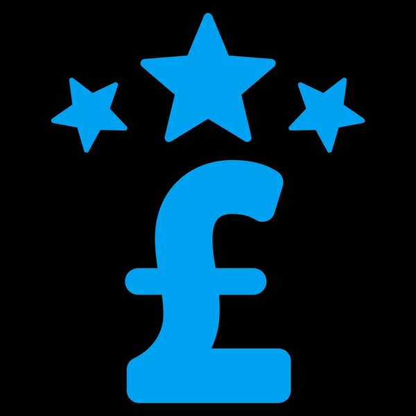Pound Business Stars Flat Vector Icon Symbol