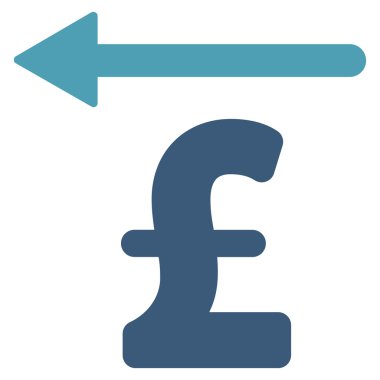 Lirası Moneyback düz vektör simgesi simgesi