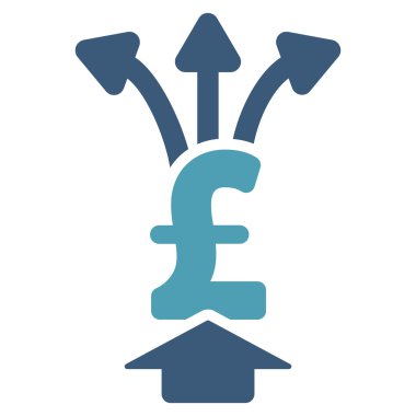 Paylaşım Lirası düz vektör simgesi simgesi