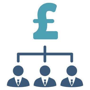 Lirası bankacı bağlantılar düz vektör simgesi simgesi