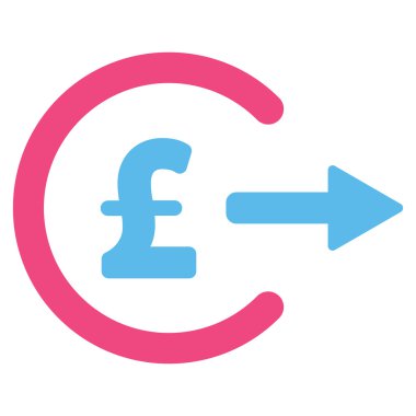 Lirası nakit çıkışı düz vektör simgesi simgesi