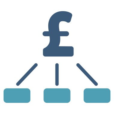 Lirası hiyerarşi düz vektör simgesi simgesi