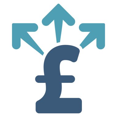 Lirası para düz vektör simgesi simgesi harcamak