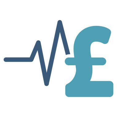 Lirası mali darbe düz vektör simgesi simgesi