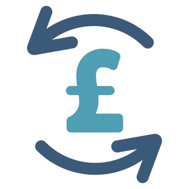 Lirası denge düz vektör simgesi simgesi Yenile