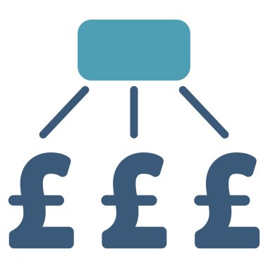 Lirası finansal düzeni düz vektör simgesi simgesi