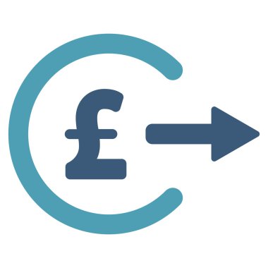 Lirası nakit çıkışı düz vektör simgesi simgesi