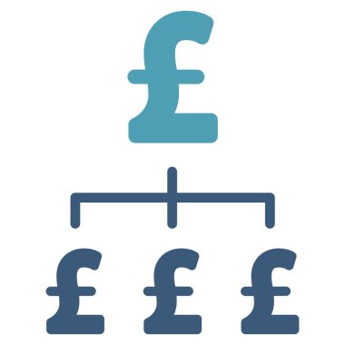 Lirası hiyerarşi düz vektör simgesi simgesi