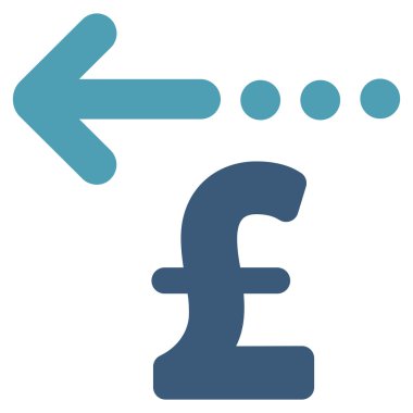 Düz vektör simgesi simgesi Lirası iade