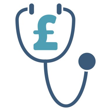 Lirası sağlık düz vektör simgesi simgesi