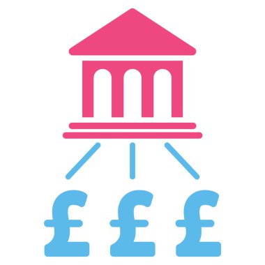 Lirası banka düzeni düz vektör simgesi simgesi