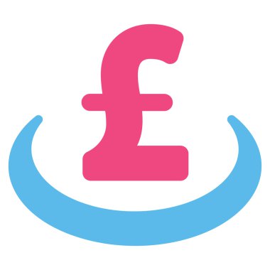 Lirası mevduat yerleşim düz vektör simgesi simgesi