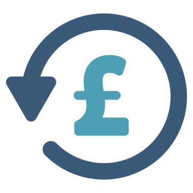 Lirası indirim düz vektör simgesi simgesi