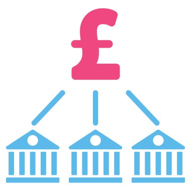 Banka Lirası düz vektör simgesi simgesi giderleri