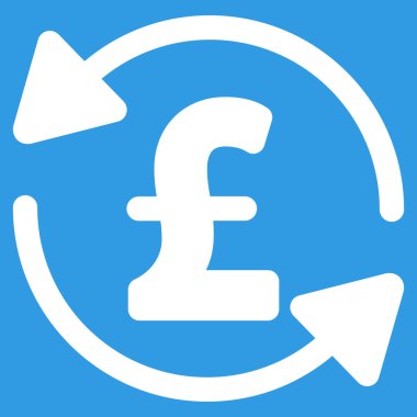 Lirası denge düz vektör simgesi simgesi Yenile