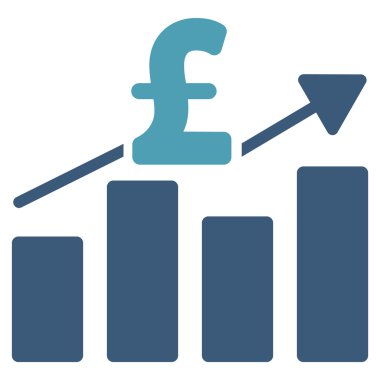 Lirası iş grafik düz vektör simgesi simgesi