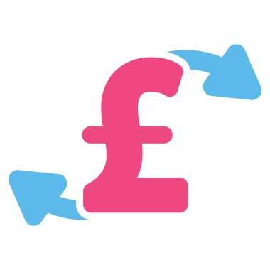 Lirası nakit çıkışları düz vektör simgesi simgesi