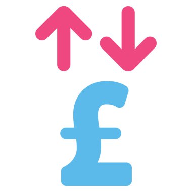 Lirası hareketleri düz vektör simgesi simgesi