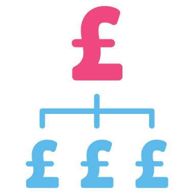 Lirası hiyerarşi düz vektör simgesi simgesi