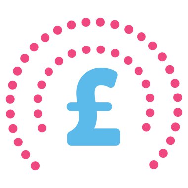 Lirası küre kalkan düz vektör simgesi simgesi