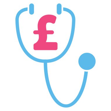 Lirası sağlık düz vektör simgesi simgesi