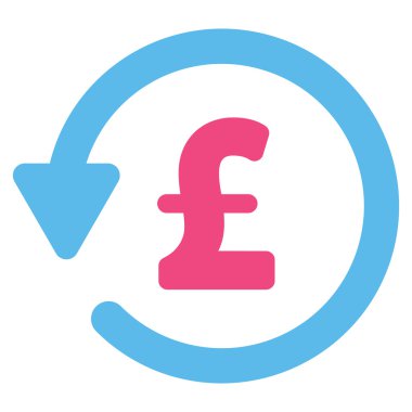 Lirası indirim düz vektör simgesi simgesi