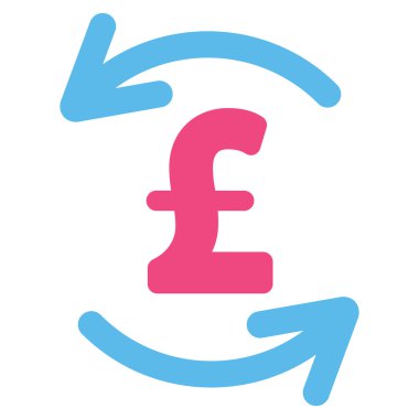 Lirası denge düz vektör simgesi simgesi Yenile