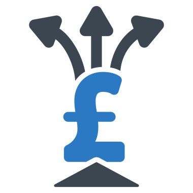 Lirası toplayıcı düz vektör simgesi simgesi