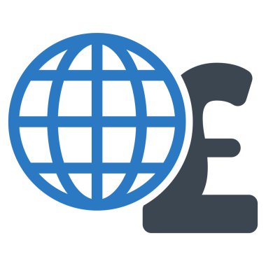 Küresel Lirası düz vektör simgesi simgesi finanse etmektedir.