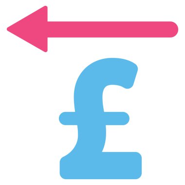 Lirası Moneyback düz vektör simgesi simgesi