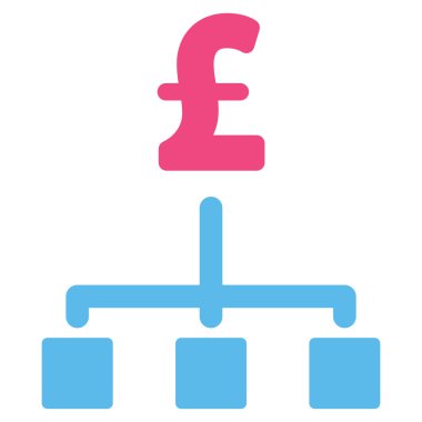 Lirası hiyerarşi düz vektör simgesi simgesi