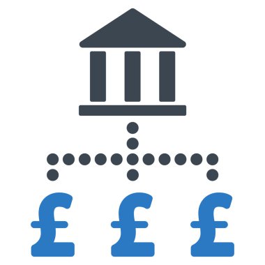 Lirası banka ödemeleri düz vektör simgesi simgesi