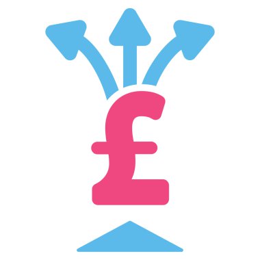 Paylaşım Lirası düz vektör simgesi simgesi