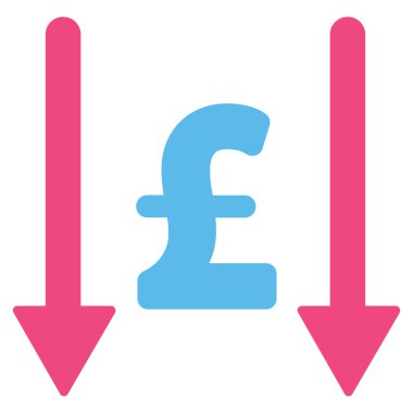 Lirası düz vektör simgesi simgesi almak