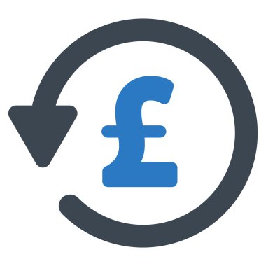 Lirası indirim düz vektör simgesi simgesi