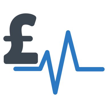 Lirası darbe düz vektör simgesi simgesi