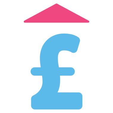 Pound Up Flat Vector Icon Symbol