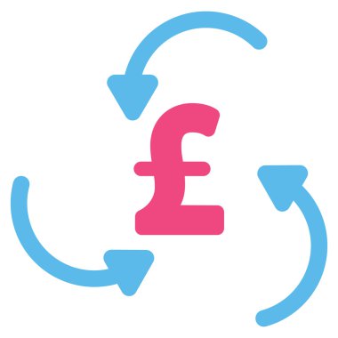 Lirası girdap düz vektör simgesi simgesi