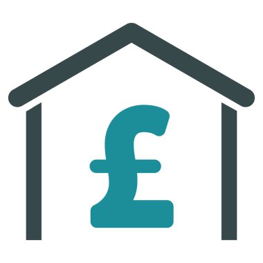 Lirası garaj düz vektör simgesi simgesi