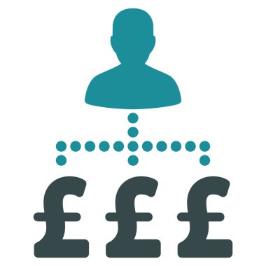 User Pound Payments Flat Vector Icon Symbol