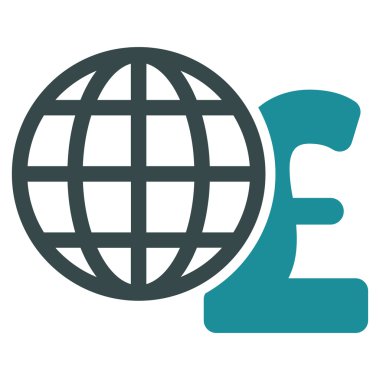 Küresel Lirası düz vektör simgesi simgesi finanse etmektedir.