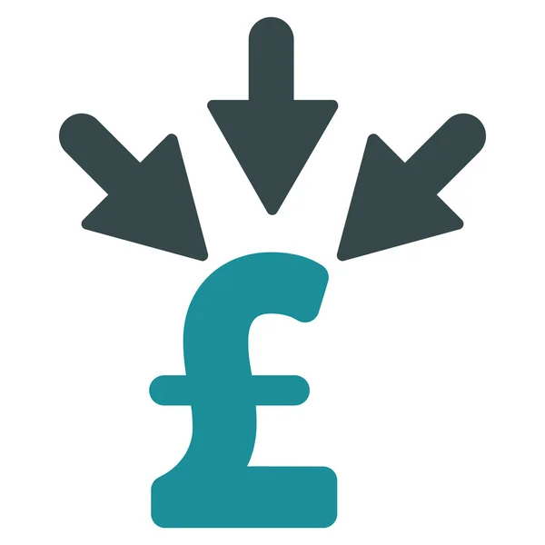 Összesített font fizetési lapos Vector Icon szimbólum — Stock Vector