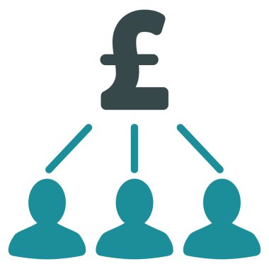 Vektör simgesi simgesi Lirası hissedarlar düz